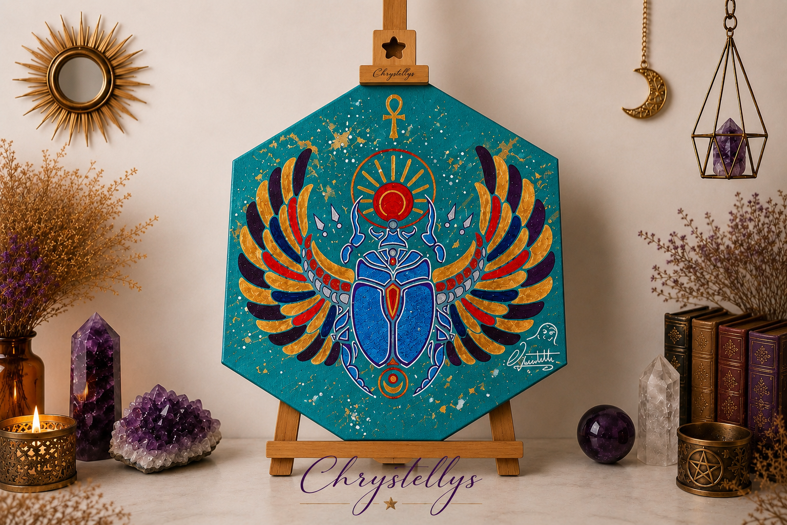 Peinture vibratoire "Renaissance Spirituel"
