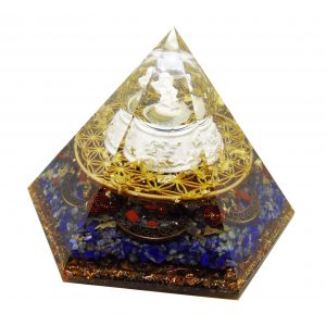 Orgonite pyramidale L'ange à 6 faces