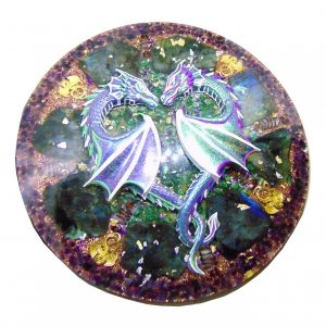 Orgonite Grille énergétique Esprit du double Dragon
